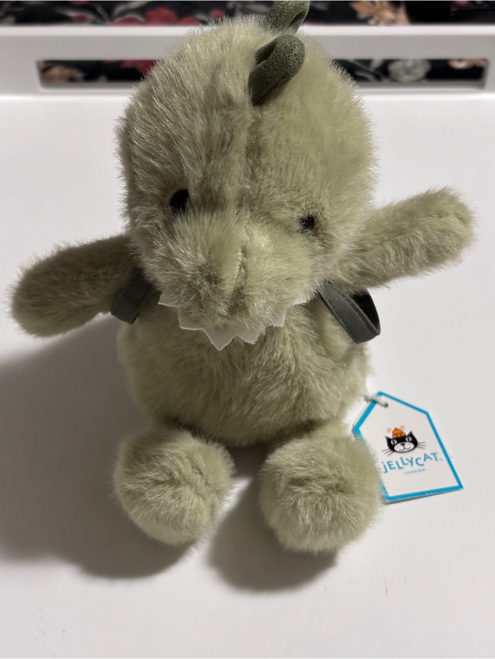 Jellycat Backpack Dino Plush NWT BP4D Retired 8.7”